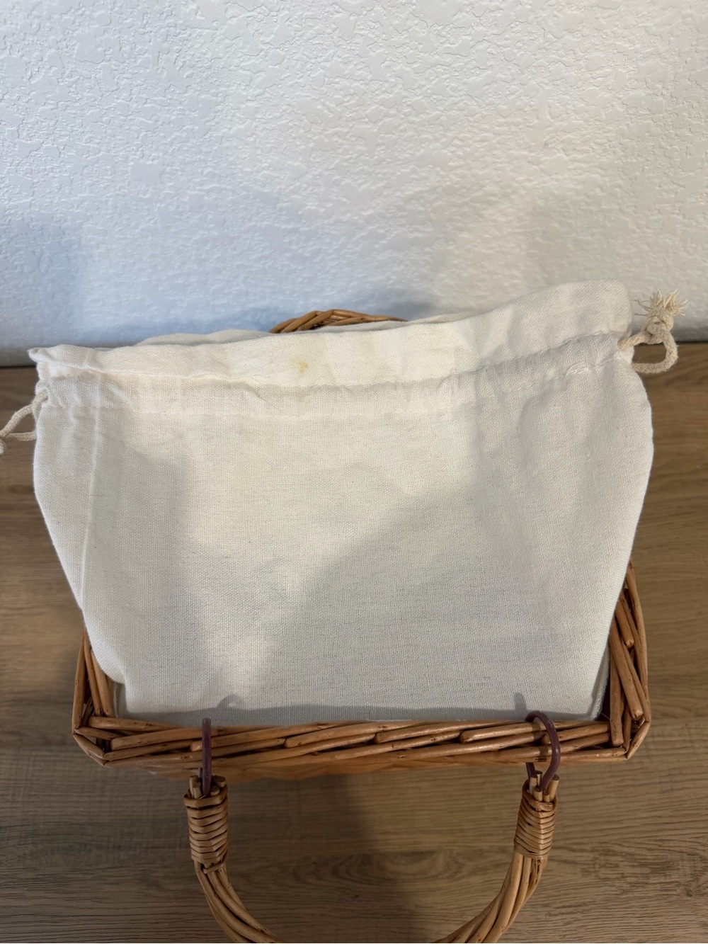 Woven Rattan Bag in Natural Brown - Picture 5 of 6